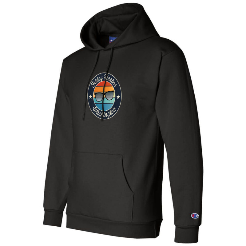 Friday Harbor Washington Souvenir Graphic Champion Hoodie | Artistshot