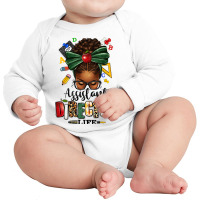 Assistant Director Life Afro Messy Bun Long Sleeve Baby Bodysuit | Artistshot