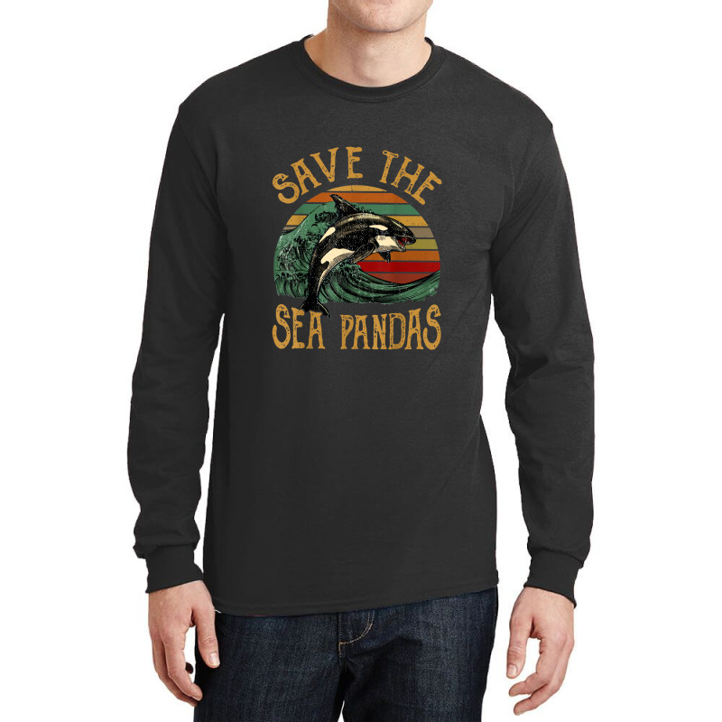 Rescue Killer Whale Orcas Save The Sea Pandas Marine Biology Long Sleeve Shirts by LemonJack | Artistshot