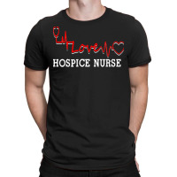 Hospice Nurse T  Shirt Hospice Nurse T  Shirt   Stethoscope Scripted W T-shirt | Artistshot