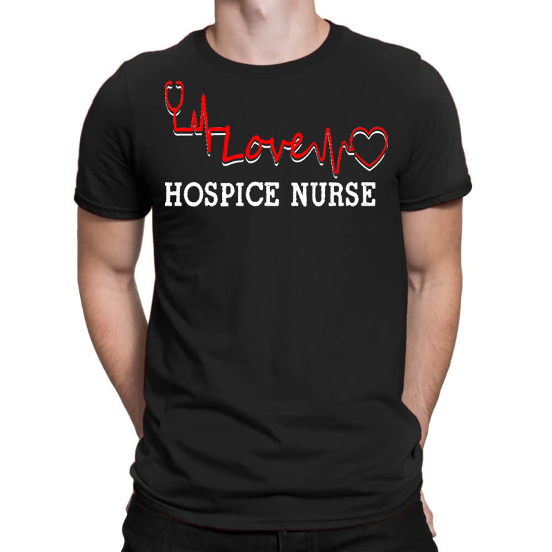 Hospice Nurse T  Shirt Hospice Nurse T  Shirt   Stethoscope Scripted W T-shirt | Artistshot