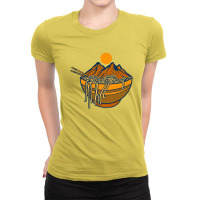 Ramen Gunung Ladies Fitted T-shirt | Artistshot