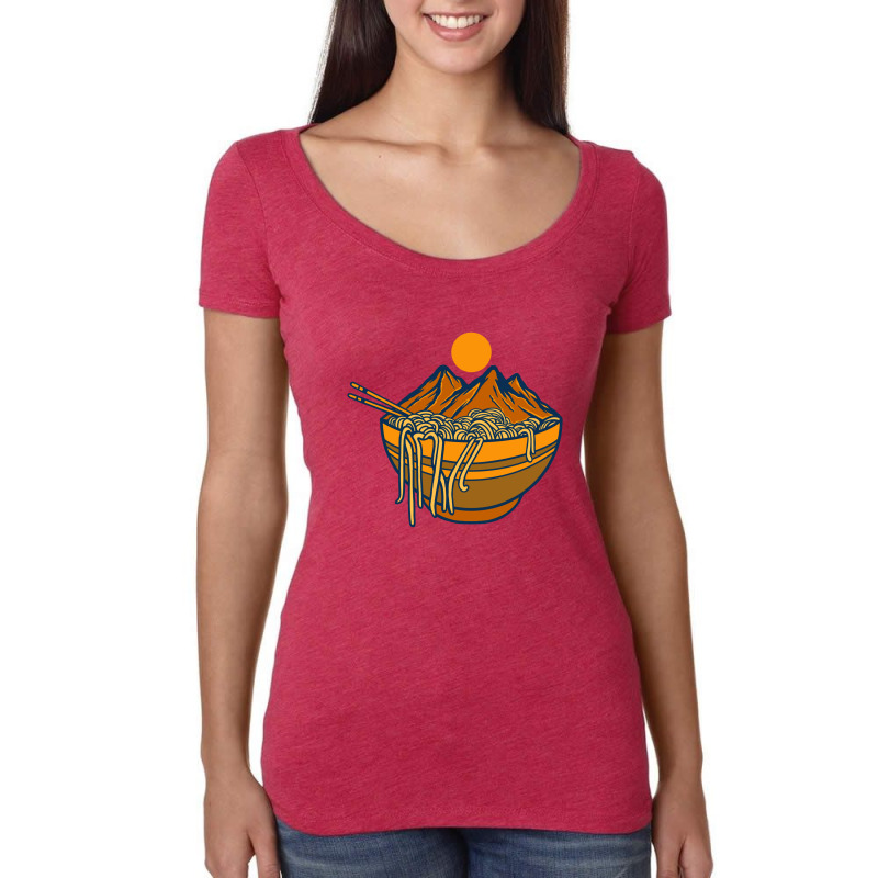 Ramen Gunung Women's Triblend Scoop T-shirt by ngaulastd | Artistshot