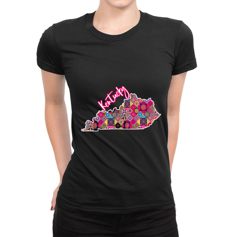 Pink Kentucky Ladies Fitted T-Shirt by Bettercallsaul | Artistshot