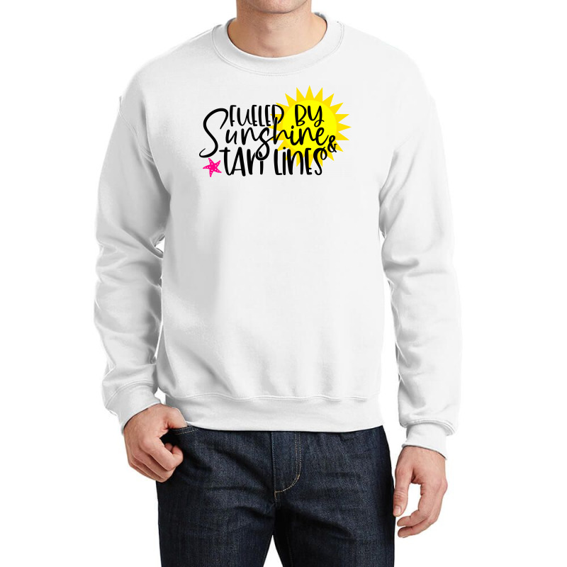 Fueled By Sunshine & Tan Lines Crewneck Sweatshirt | Artistshot