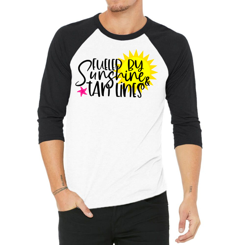 Fueled By Sunshine & Tan Lines 3/4 Sleeve Shirt | Artistshot