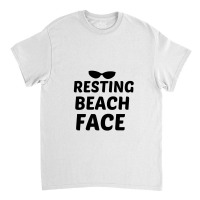 Resting Beach Face Black Classic T-shirt | Artistshot