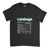 Rutabaga Nutrition Facts Funny Thanksgiving Christmas Food Classic T-shirt | Artistshot