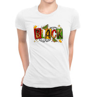 Black Ladies Fitted T-shirt | Artistshot