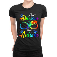 Autism Awareness Cure Ableism Not Autism Infinity T Shirt Ladies Fitted T-shirt | Artistshot