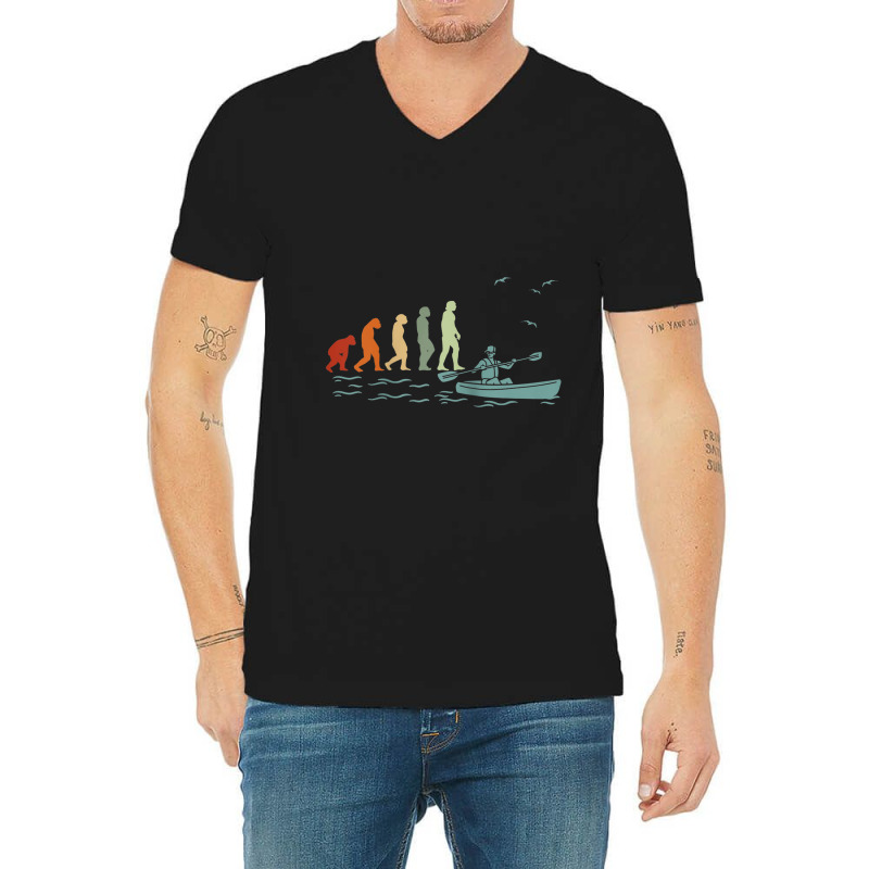 Kayaks Rafting Kayaking Canoeist Canoeing Paddle Canoes Raglan Basebal V-neck Tee | Artistshot