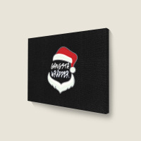 Christmas Gangsta Wrapper Santa Clause Landscape Canvas Print | Artistshot