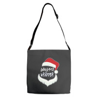 Christmas Gangsta Wrapper Santa Clause Adjustable Strap Totes | Artistshot