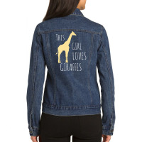 Cute Girls Novelty This Girl Loves Ladies Denim Jacket | Artistshot