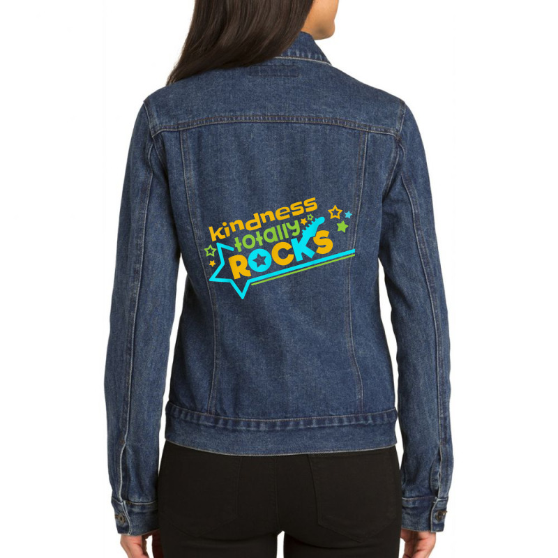 Kindness Totally Rocks Anti Bullying Ladies Denim Jacket by Yuh2105 | Artistshot