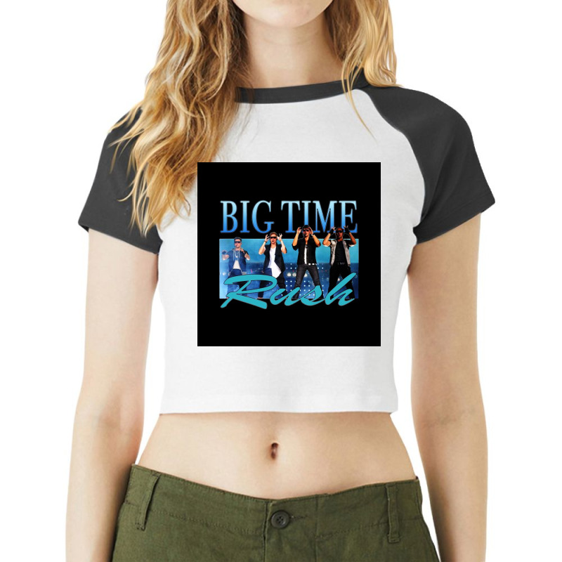 Big Time Rush Raglan Crop Top by skholar77 | Artistshot