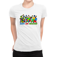 Accept Love Understand Autism Ladies Fitted T-shirt | Artistshot