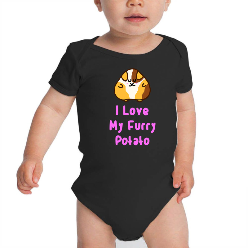 Funny Guinea Pig I Love My Furry Potato Baby Bodysuit | Artistshot