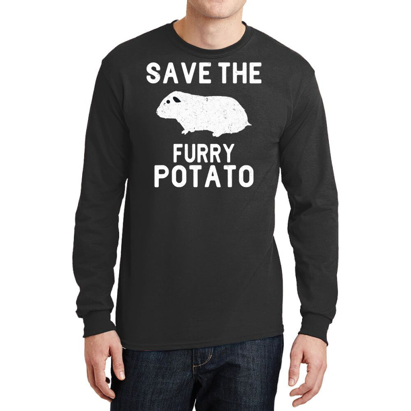 Funny Guinea Pig Save The Furry Potato Long Sleeve Shirts | Artistshot