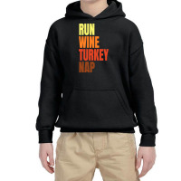 Funny Thnaksgiving Trot Running Run Youth Hoodie | Artistshot