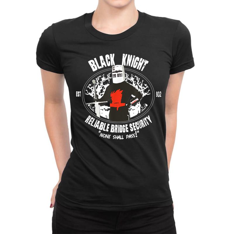 Custom Cool T Shirt Black Knight Bridge Security Tee Ladies Fitted