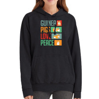 Guinea Pigs Love Peace Funny Guinea Pig Vintage Hoodie | Artistshot