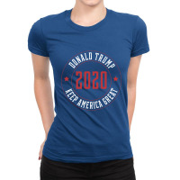 Trump 2020 Keep America Great - Usa Flag Gift Political Ladies Fitted T-shirt | Artistshot