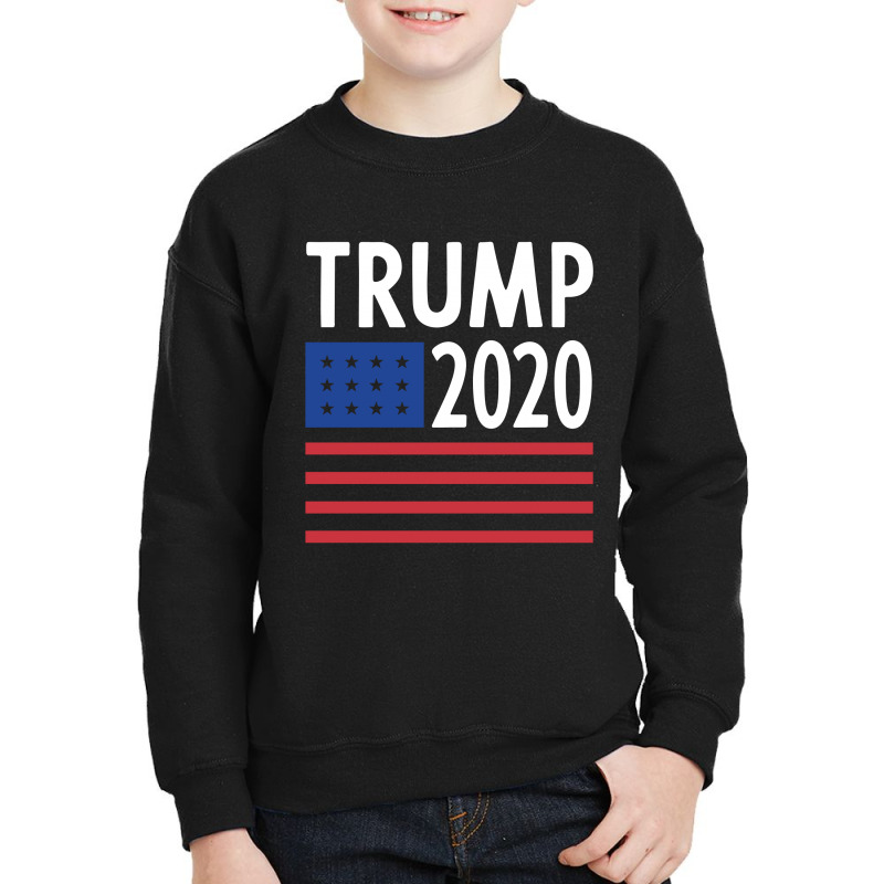 Donald Trump President - Usa Flag Gift Political Youth Sweatshirt by Diogo Calheiros | Artistshot