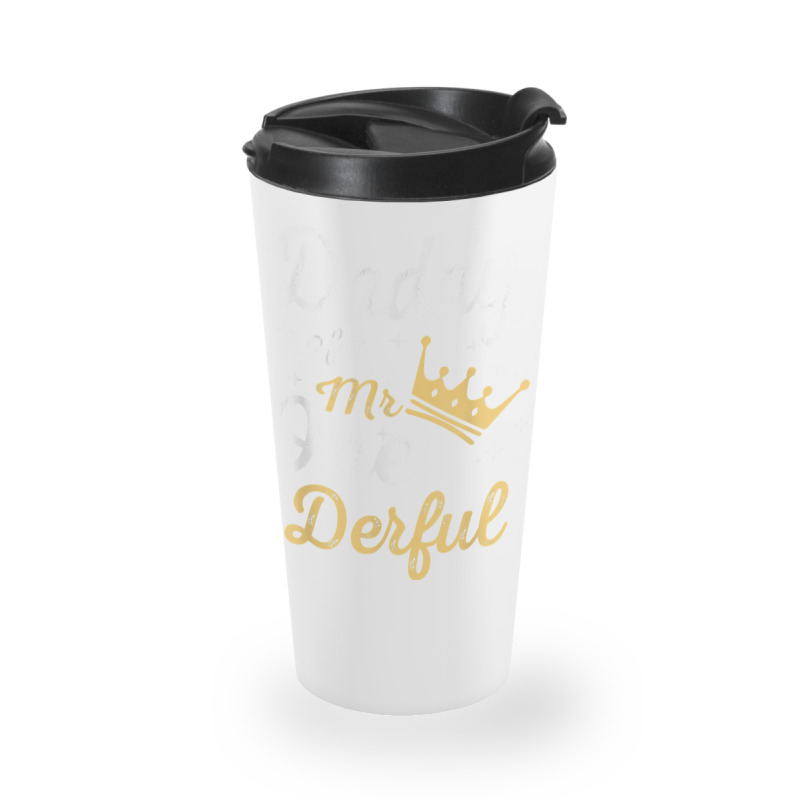 Daddy Of Mr Onederful 1st Birthday One Derful Matching T Shirt Travel Mug | Artistshot