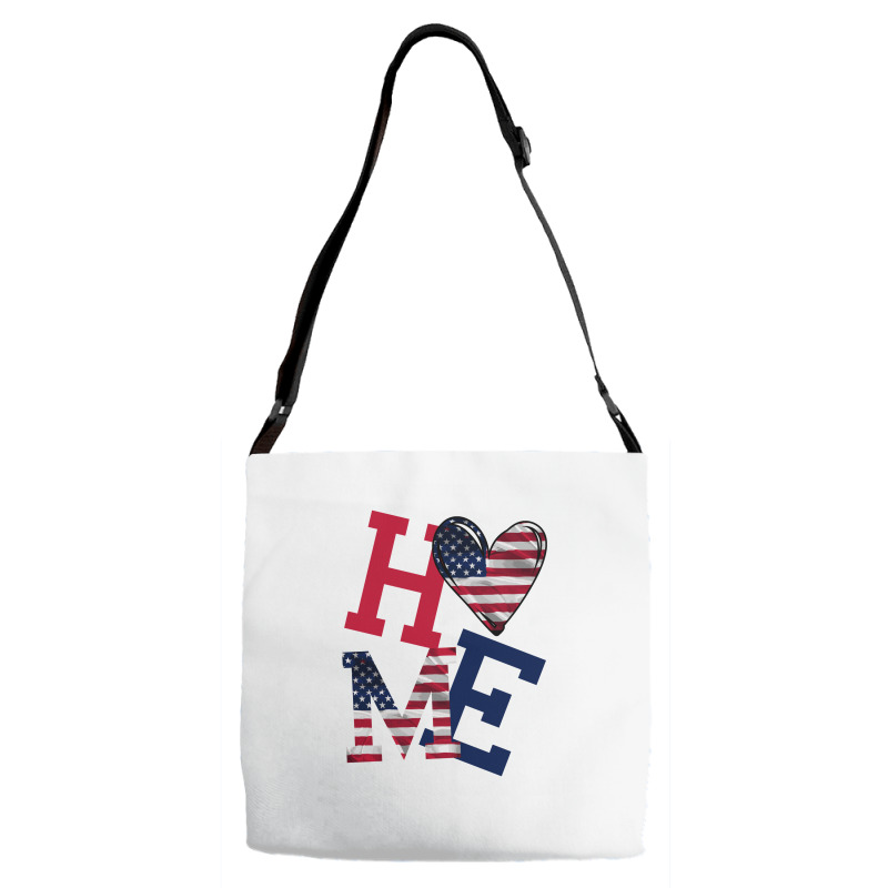 American Flag Home Adjustable Strap Totes | Artistshot