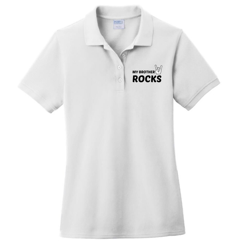 Brother Rocks Ladies Polo Shirt by Perfect Designers | Artistshot