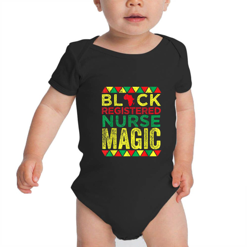 Black Registered Nurse Magic Nursing Black History Month Baby Bodysuit | Artistshot