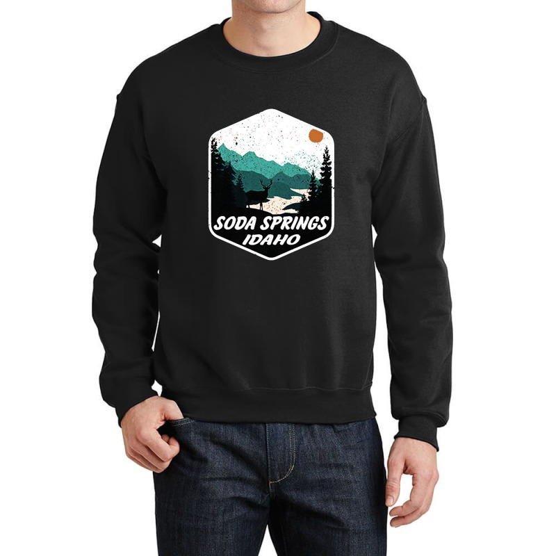 Soda Springs Idaho Id Mountains Hike Hiking Crewneck Sweatshirt | Artistshot