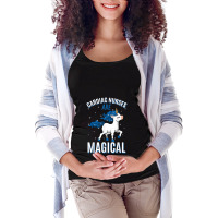 Cardiac Nurses Are Magical Unicorn Job Cardiology Profession Maternity Scoop Neck T-shirt | Artistshot