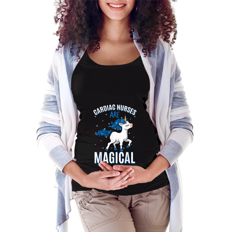 Cardiac Nurses Are Magical Unicorn Job Cardiology Profession Maternity Scoop Neck T-shirt by YenNgoc | Artistshot