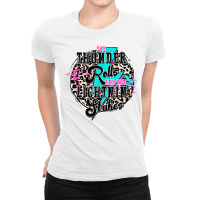 The Thunder Rolls And The Lightnin' Strikes Leopard T Shirt Ladies Fitted T-shirt | Artistshot