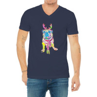 Funny Photo Of A Bulldog Bree V-neck Tee | Artistshot