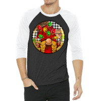 Christmas Gnome 3/4 Sleeve Shirt | Artistshot