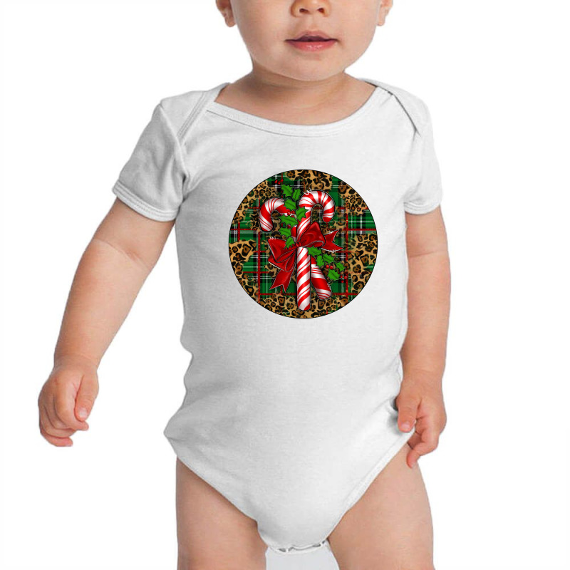 Candy Cane Christmas Baby Bodysuit by Christmas Ornament Shop | Artistshot