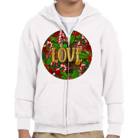 Christmas Love Youth Zipper Hoodie | Artistshot