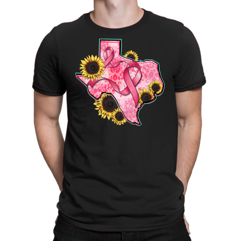 Texas Map Breast Cancer T-shirt | Artistshot