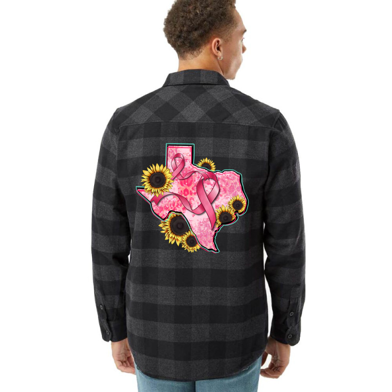 Texas Map Breast Cancer Flannel Shirt | Artistshot