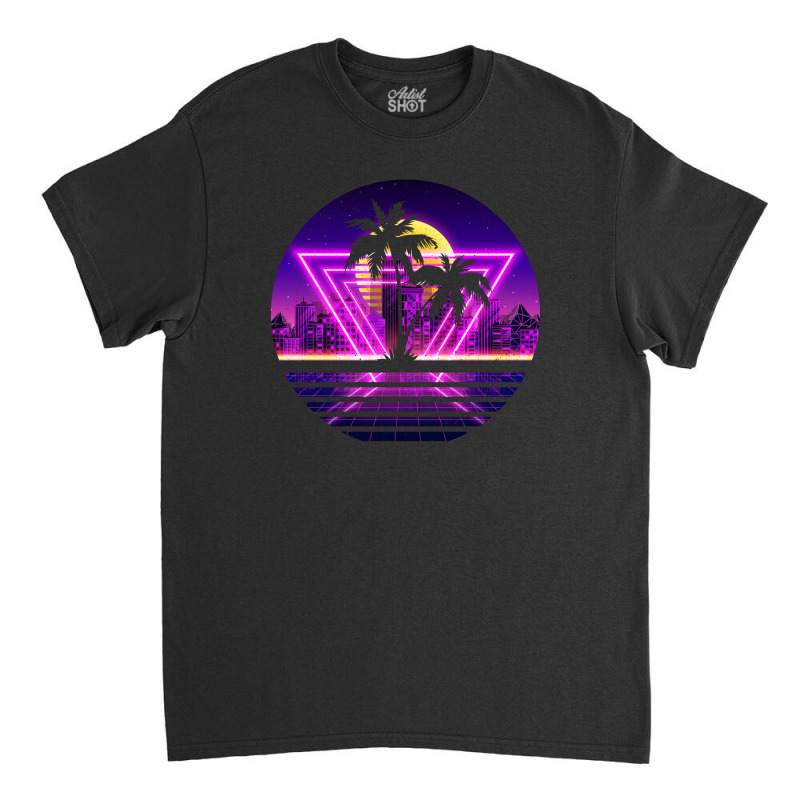 Vaporwave Palm Classic T-shirt by autlu2024 | Artistshot