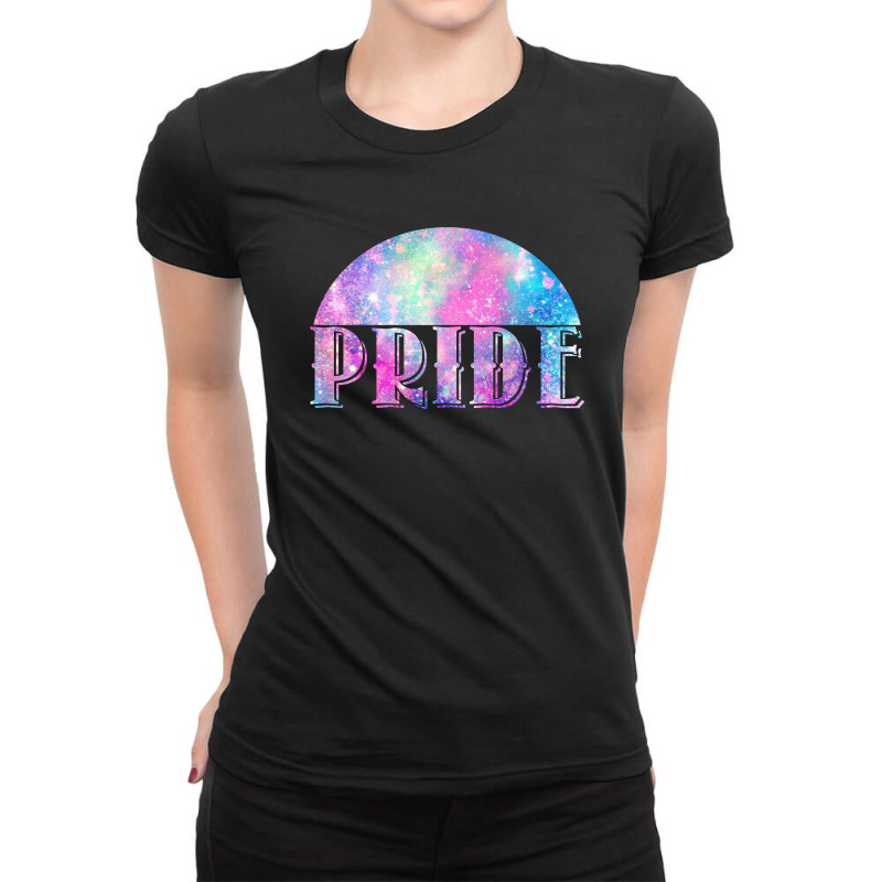 Pride Galaxy Ladies Fitted T-Shirt by autlu2024 | Artistshot