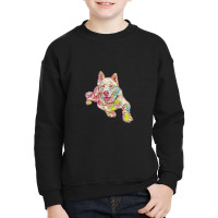 Full Length Portrait Of Akita Youth Sweatshirt | Artistshot