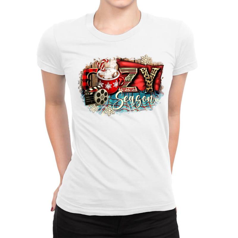 Cozy Season Ladies Fitted T-Shirt by CowGirlArtShop | Artistshot