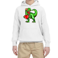 Dinosaur Valentine Trex Valentines Day Mothers Day Youth Hoodie | Artistshot