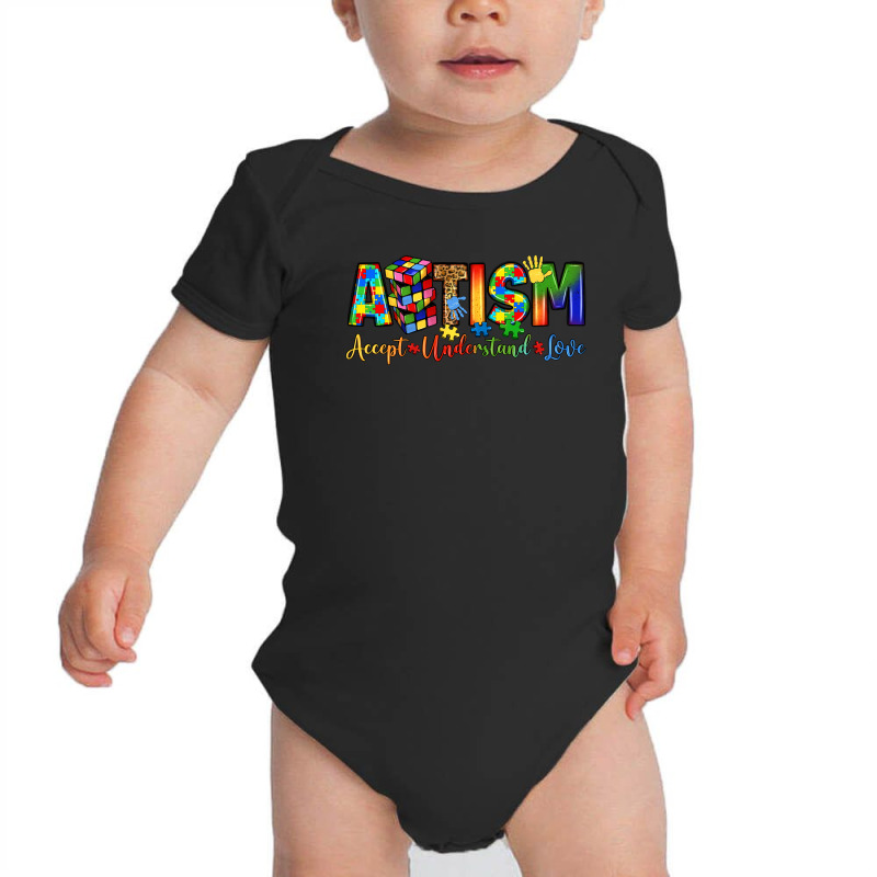 Autism Accept Understand Love Baby Bodysuit by LillyAllenDesigns | Artistshot