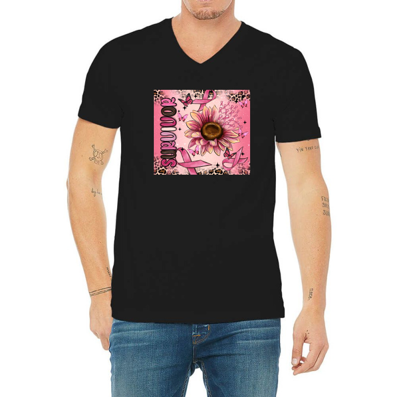 Breast Cancer Survivor V-neck Tee | Artistshot