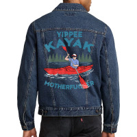 Funny Kayak Shirt Yippee Kayak Men Canoeist Kayaking T Shirt Men Denim Jacket | Artistshot